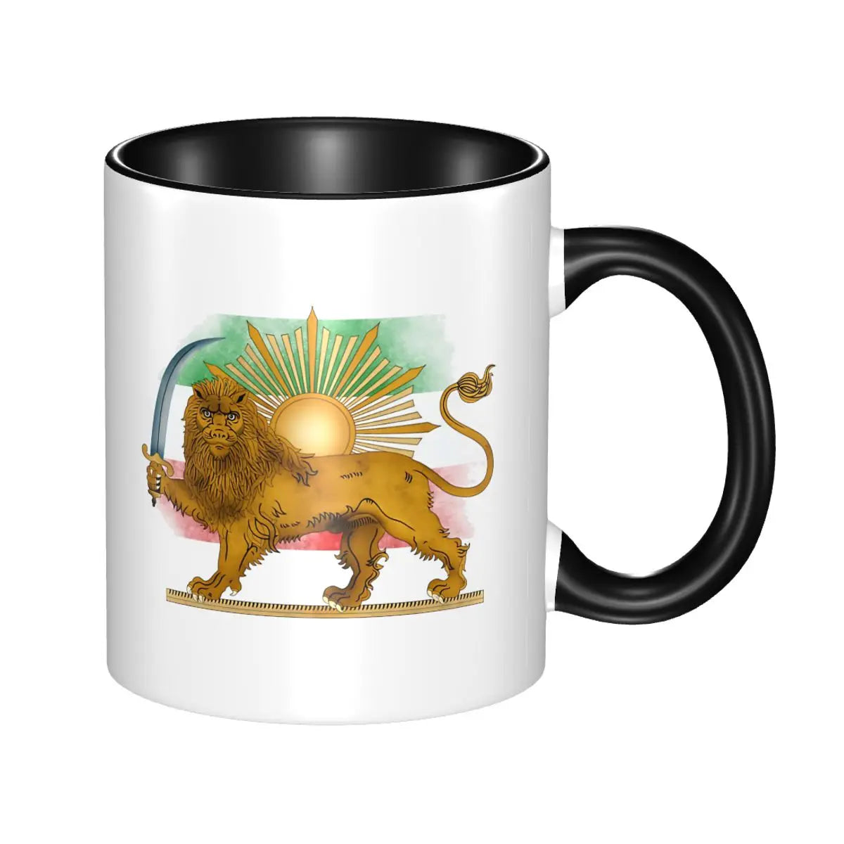 Iran Persia Map & Flag cup