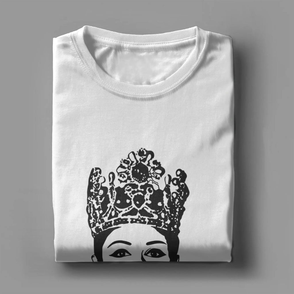 Queen Farah Pahlavi of Iran Cotton T Shirt For Men