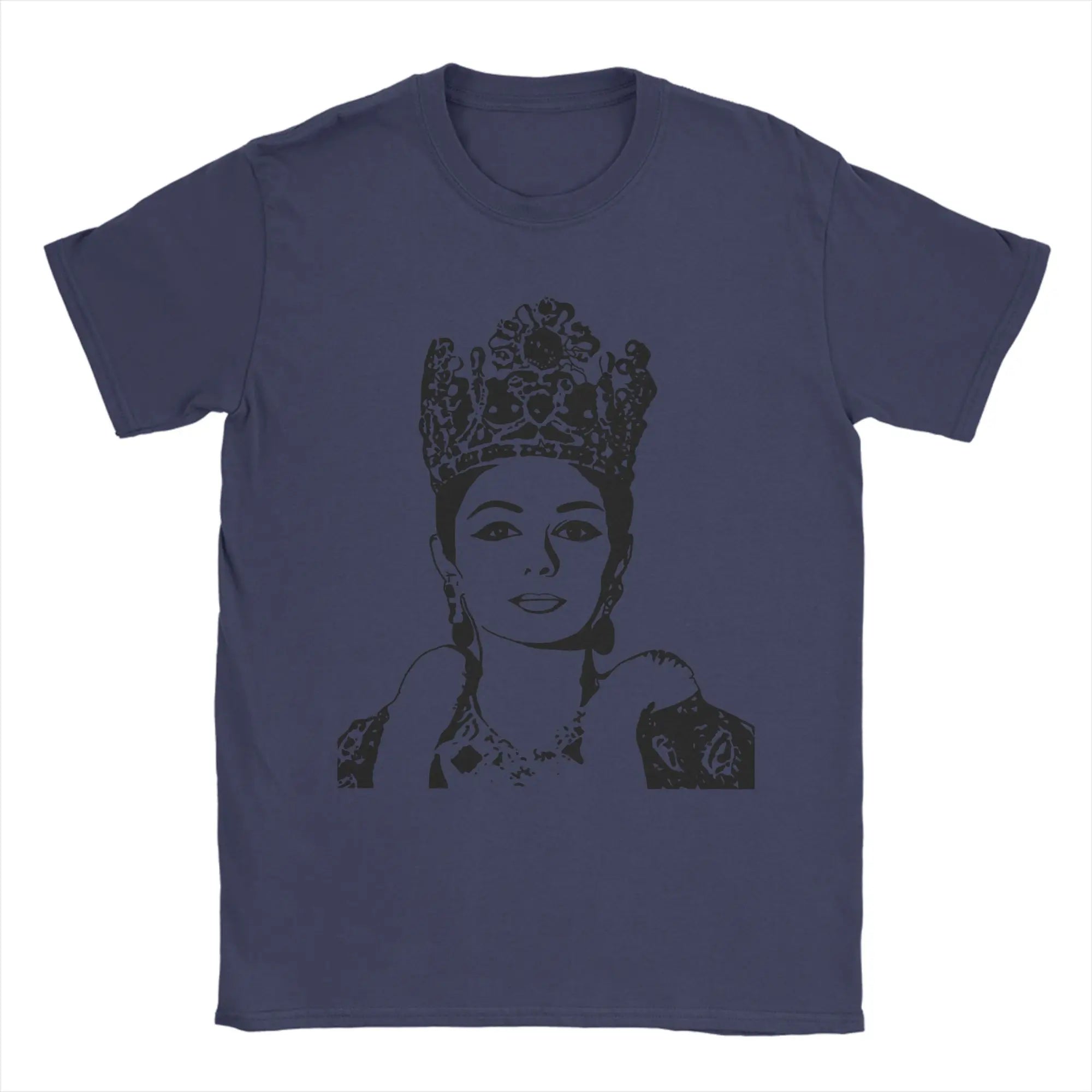 Queen Farah Pahlavi of Iran Cotton T Shirt For Men