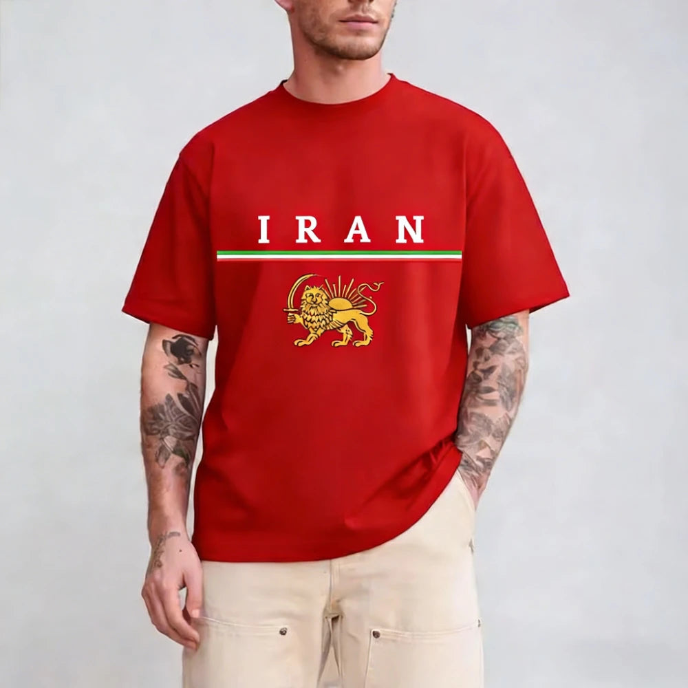 Lion and Sun Iran  Shirt Iranian Flag Persian Patriotic Unisex Tshirt