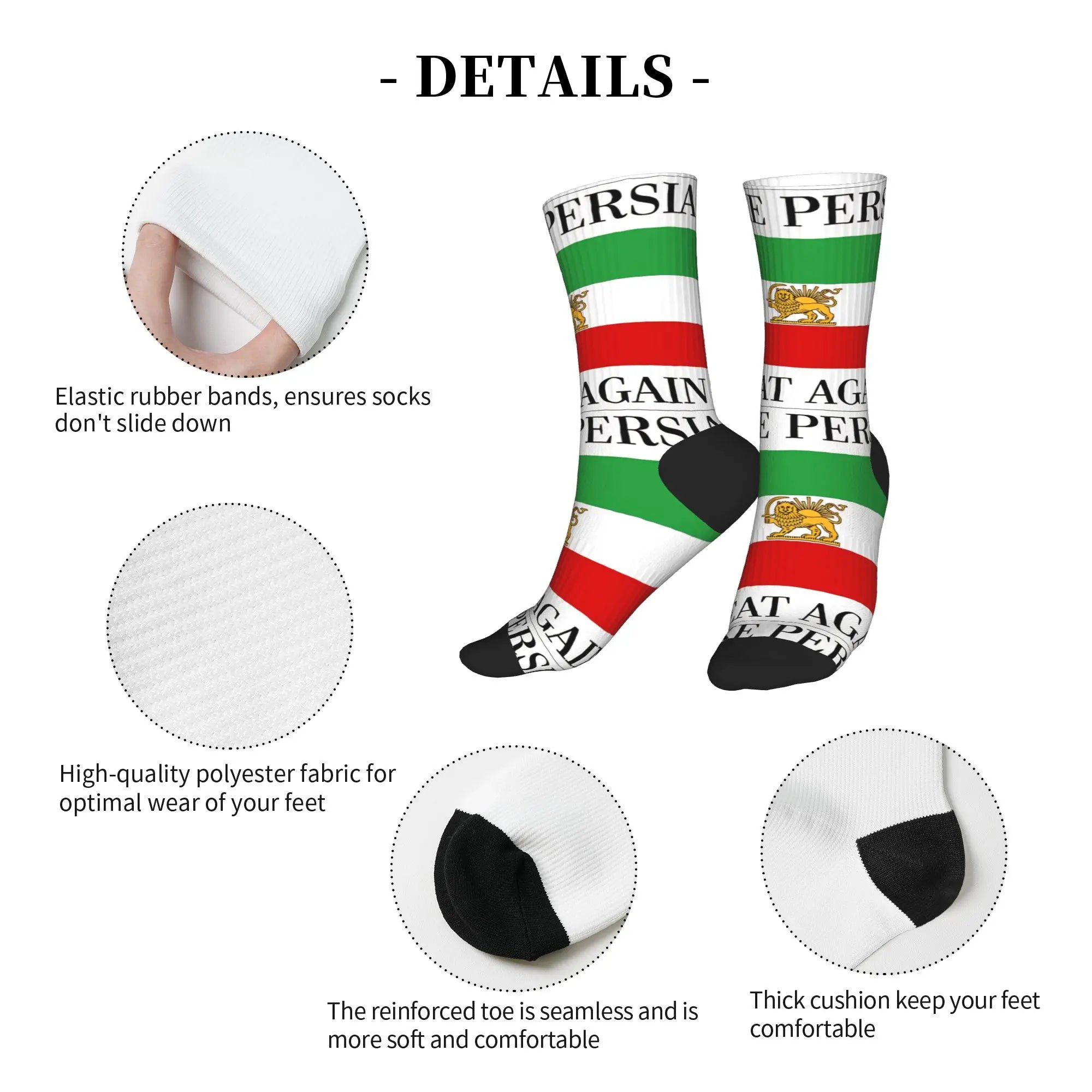 Make Persia Great Again Shah of Iran Flag Stockings
