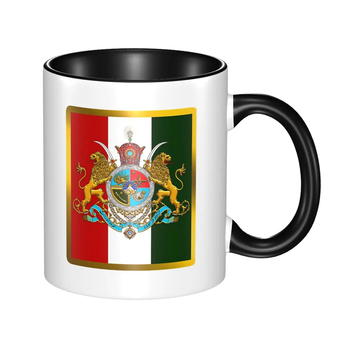 Iran Persia Map & Flag cup
