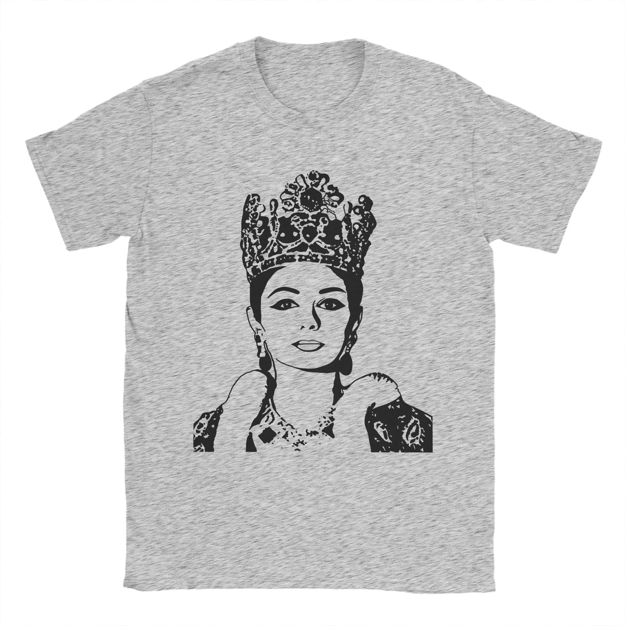 Queen Farah Pahlavi of Iran Cotton T Shirt For Men