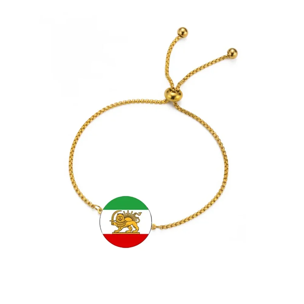 Iran Lion Sun Crown Pendant Bracelets