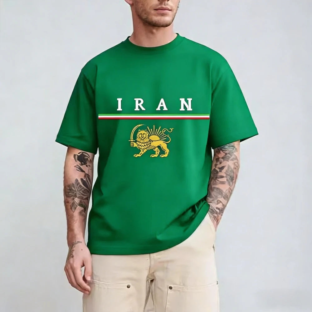 Lion and Sun Iran  Shirt Iranian Flag Persian Patriotic Unisex Tshirt