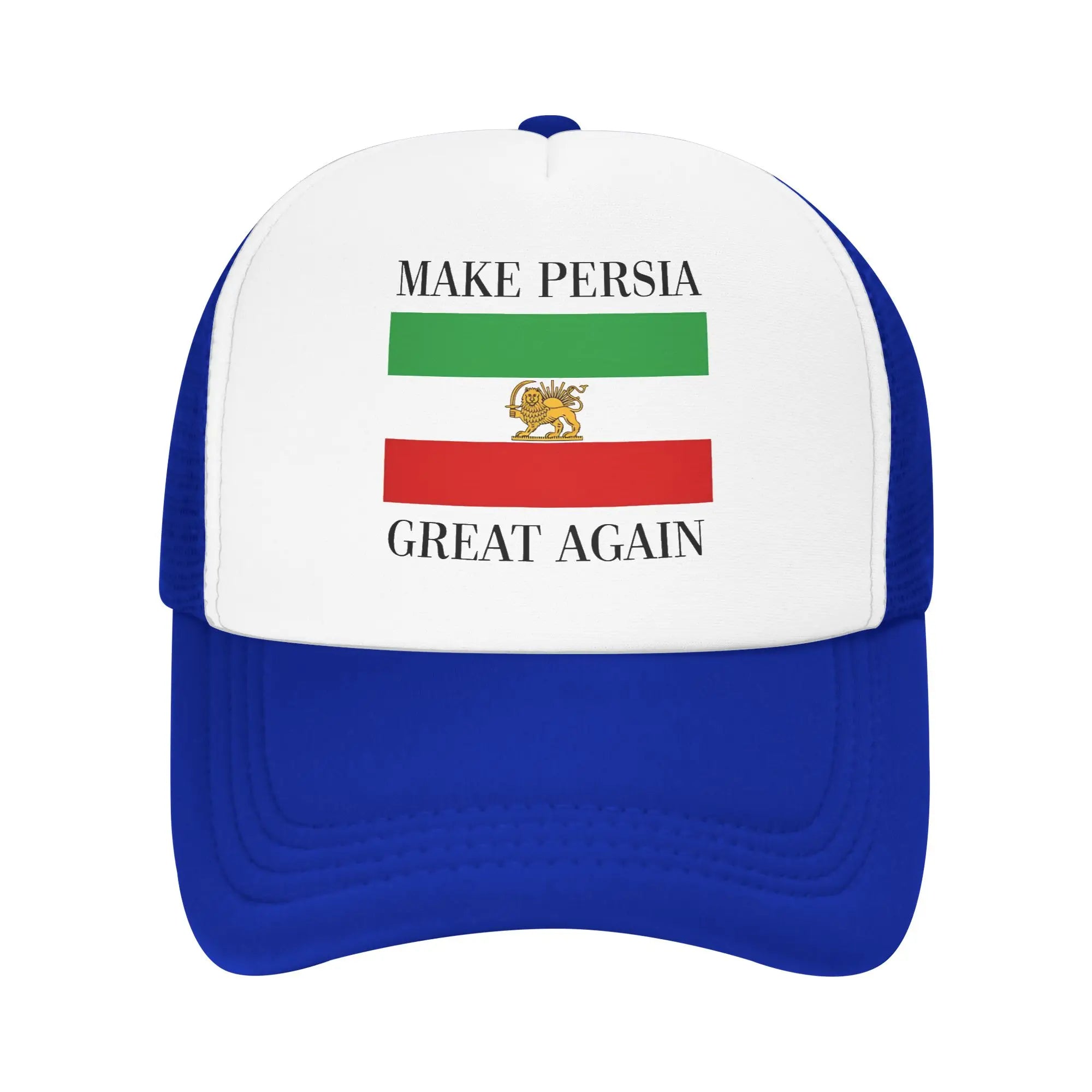 Make Persia Great Again Mesh Sun Hats Shah of Iran Flag Unisex-Teens
