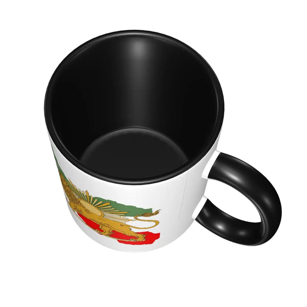 Iran Persia Map & Flag cup