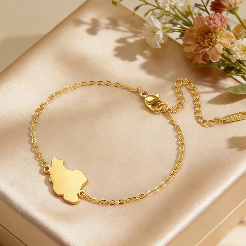Cazador Iran Map Bracelet for Women Men