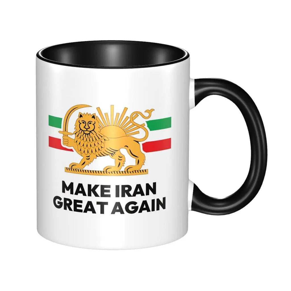 Iran Persia Map & Flag cup