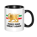 Iran Persia Map & Flag cup
