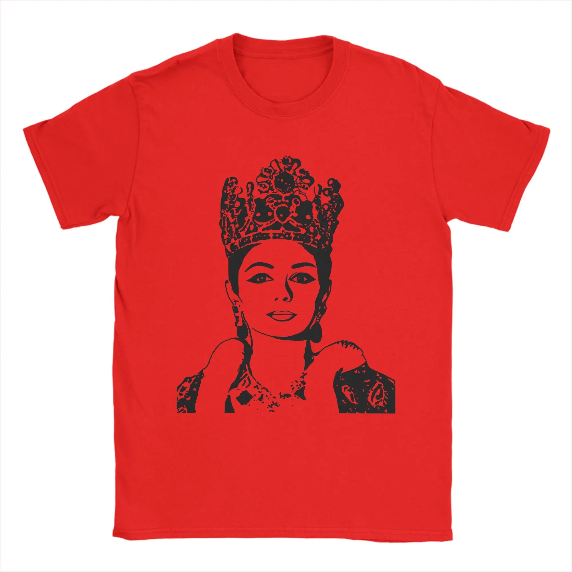Queen Farah Pahlavi of Iran Cotton T Shirt For Men