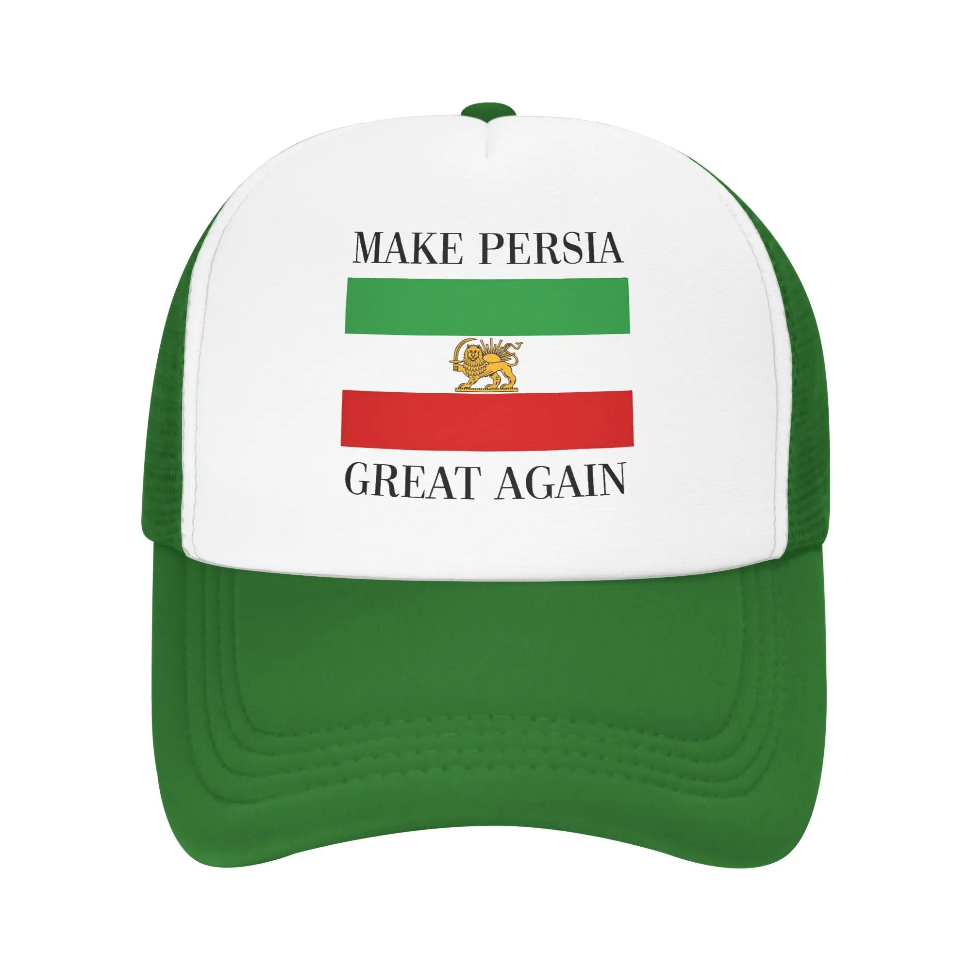 Make Persia Great Again Mesh Sun Hats Shah of Iran Flag Unisex-Teens
