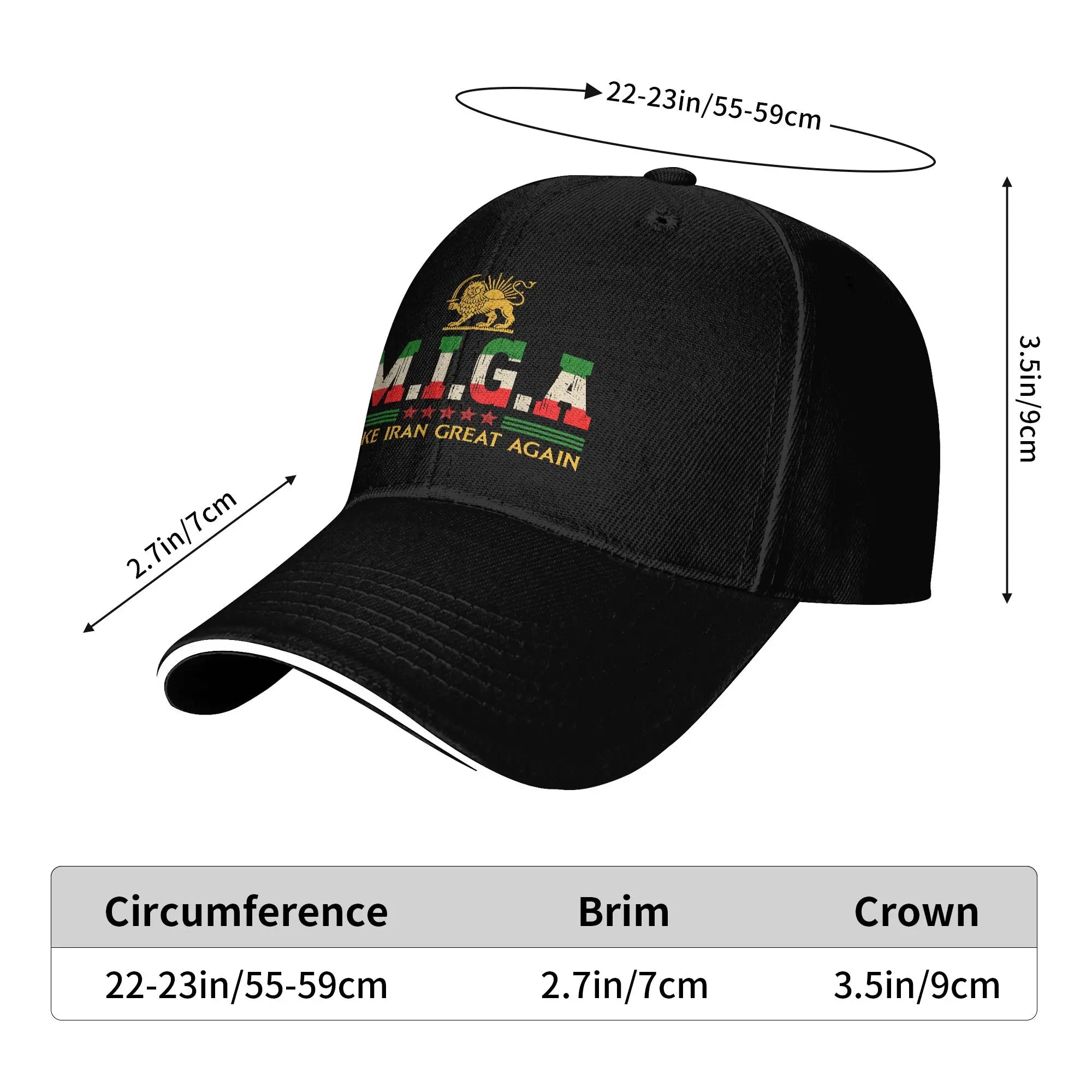 Iran MIGA Casual Baseball Cap