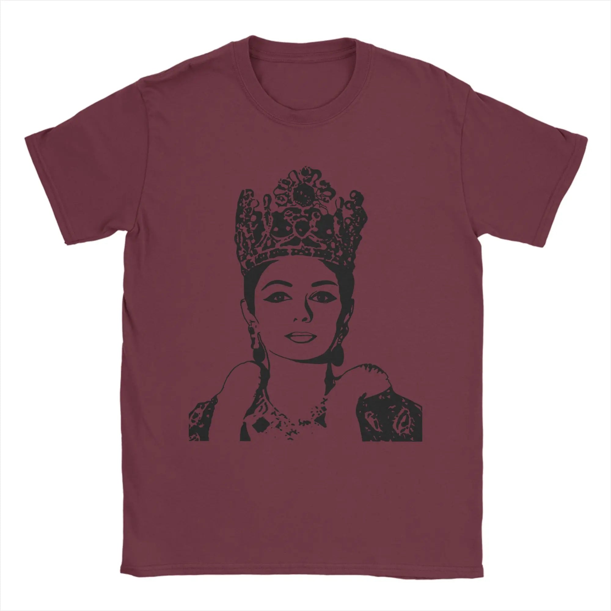 Queen Farah Pahlavi of Iran Cotton T Shirt For Men
