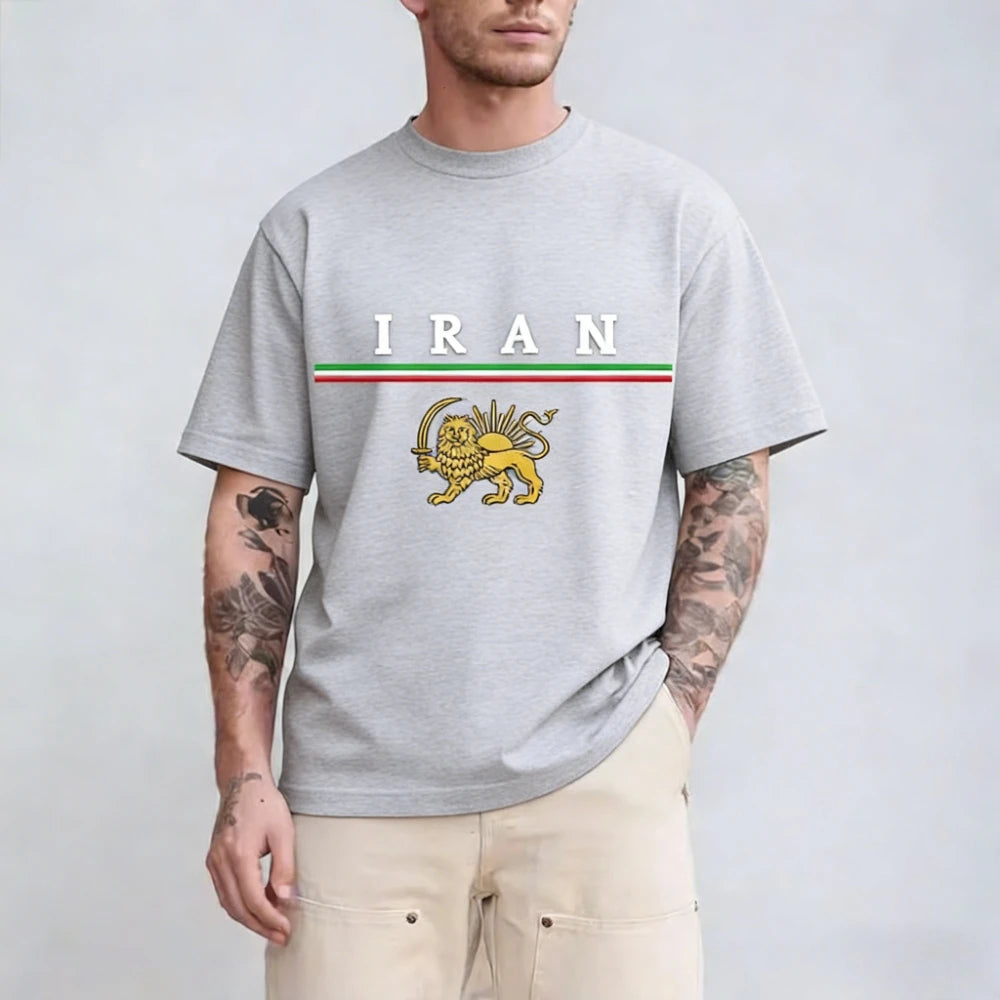 Lion and Sun Iran  Shirt Iranian Flag Persian Patriotic Unisex Tshirt