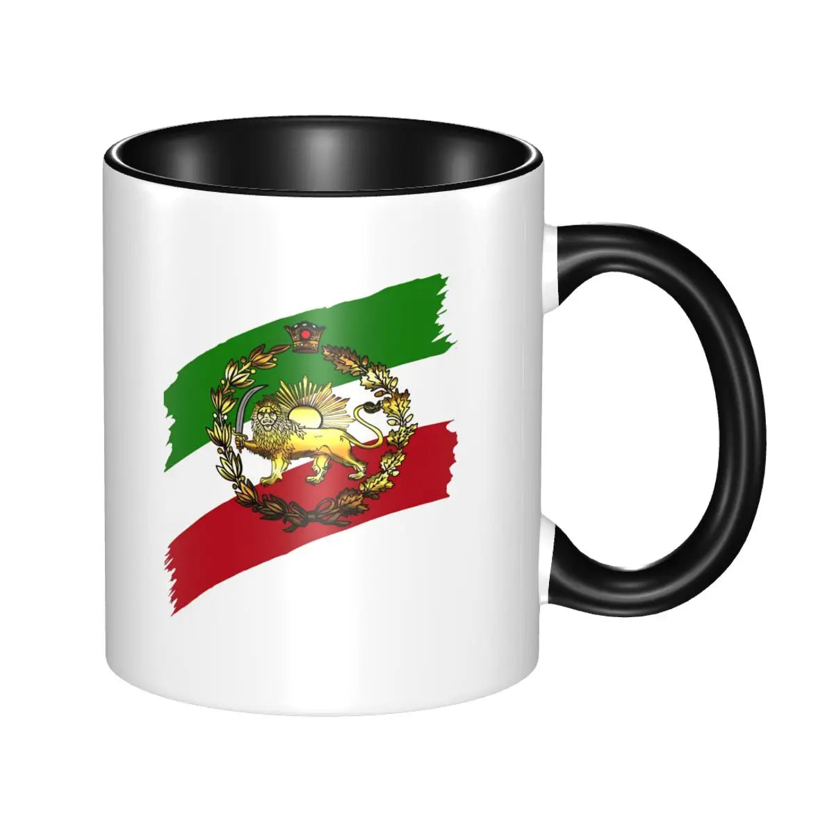 Iran Persia Map & Flag cup
