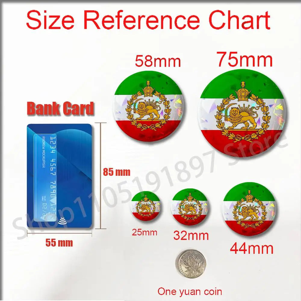 Imperial Coat of Arms of Iran national emblem Lion sun Crown Badge