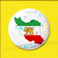 Imperial Coat of Arms of Iran national emblem Lion sun Crown Badge