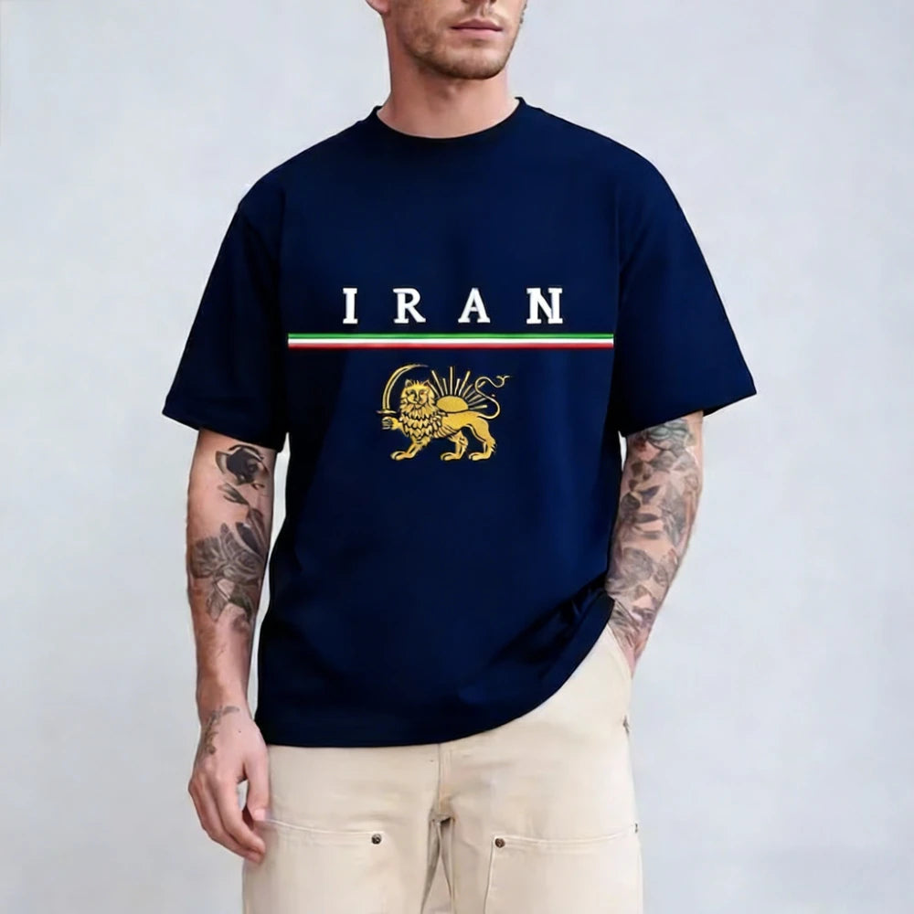 Lion and Sun Iran  Shirt Iranian Flag Persian Patriotic Unisex Tshirt