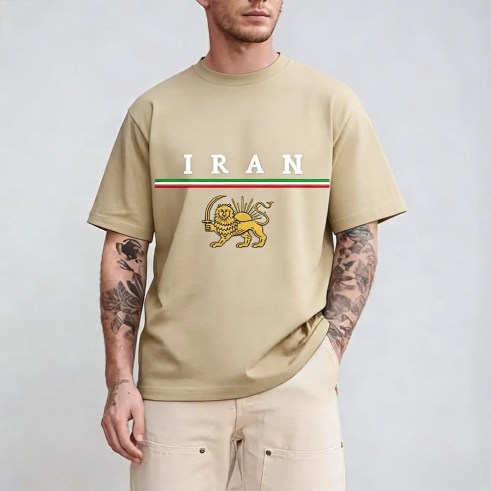 Lion and Sun Iran  Shirt Iranian Flag Persian Patriotic Unisex Tshirt