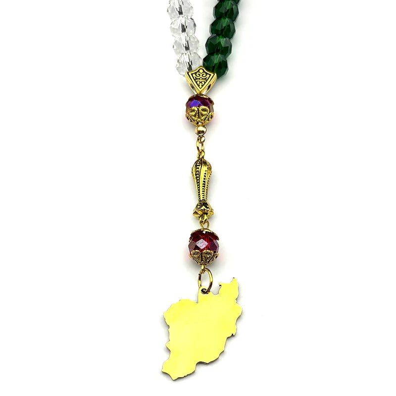 Iran Map National Flag Iranian Car Pendant for Women Men Stainless Steel Gold Silver Color